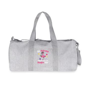 Enterrement de vie de jeune fille Mariage Mariée Demoiselle d’honneur - Sac de sport en toile recyclée Stanley/Stella - gris chiné - Devant