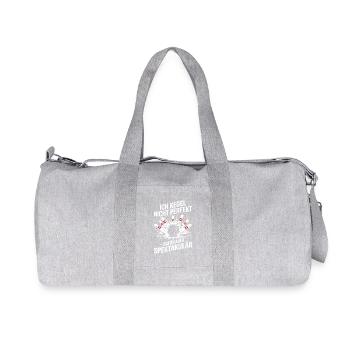 I don't skittle perfectly - but spectacularly - Recycled Canvas Sports Bag by Stanley/Stella - heather grey - Front