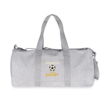 Adrenalin Since Kickoff – Football Design - Recycled Canvas Sports Bag by Stanley/Stella - heather grey - Front