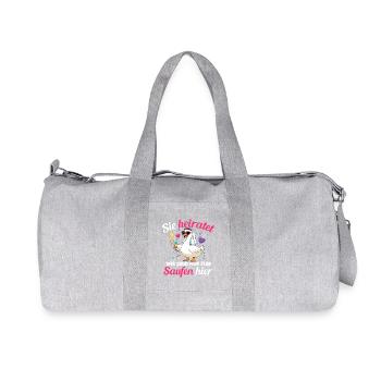 Enterrement de vie de jeune fille Mariage Mariée Demoiselle d’honneur - Sac de sport en toile recyclée Stanley/Stella - gris chiné - Devant