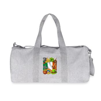 Irisches Erbe - Recycelte Canvas-Sporttasche von Stanley/Stella - Grau meliert - Vorne