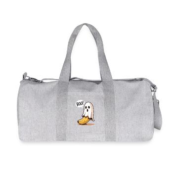 Banane Fantôme Halloween - Sac de sport en toile recyclée Stanley/Stella - gris chiné - Devant