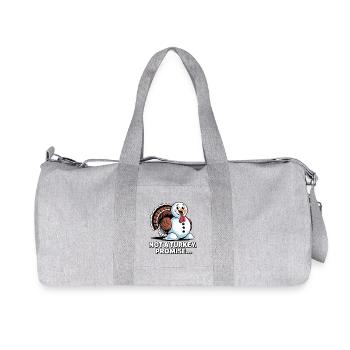 No turkey for dinner - Recycled Canvas Sports Bag by Stanley/Stella - heather grey - Front
