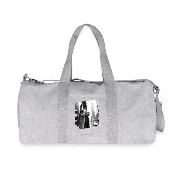 Lama de New York - Sac de sport en toile recyclée Stanley/Stella - gris chiné - Devant