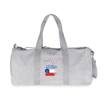 Chilean Dialect Flag Brush - Recycled Canvas Sports Bag by Stanley/Stella - heather grey - Front