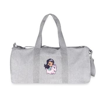 Princess Horse Cute - Recycled Canvas Sports Bag by Stanley/Stella - heather grey - Front