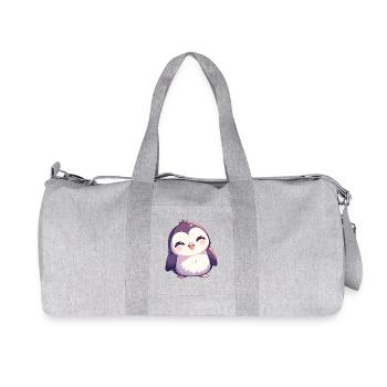 Penguins Penguin - Recycled Canvas Sports Bag by Stanley/Stella - heather grey - Front