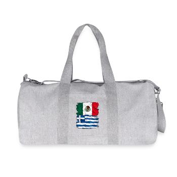 Mexico Greece - Recycled Canvas Sports Bag by Stanley/Stella - heather grey - Front