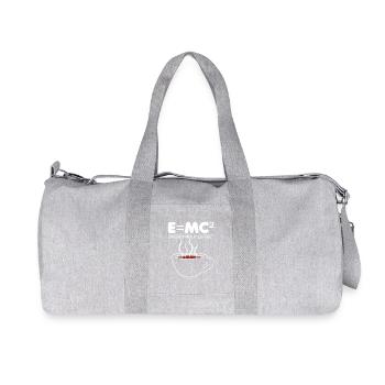 Coffee Formula E=MC2 Illustration - Recycled Canvas Sports Bag by Stanley/Stella - heather grey - Front