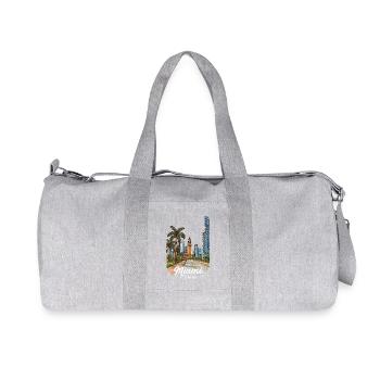 Miami, Floride - Sac de sport en toile recyclée Stanley/Stella - gris chiné - Devant