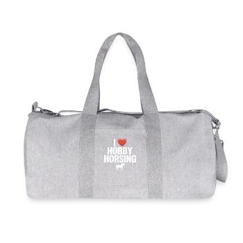 Hobby Horsing - Recycled Canvas Sports Bag by Stanley/Stella - heather grey - Front