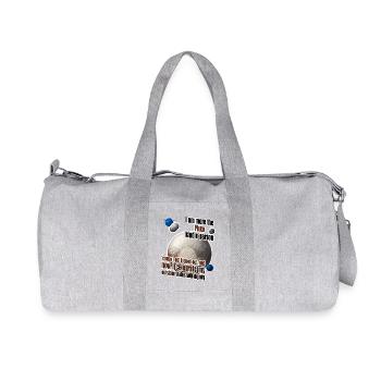 I am more the Pluto kind o' person - Recycled Canvas Sports Bag by Stanley/Stella - heather grey - Front