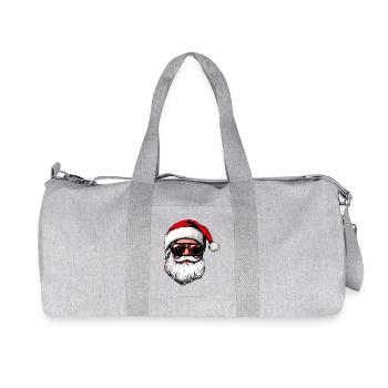 cool Santa Claus - Recycled Canvas Sports Bag by Stanley/Stella - heather grey - Front