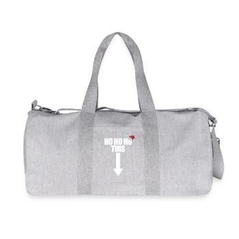 Ho Ho Ho this raunchy Christmas Ho Ho Ho d - Recycled Canvas Sports Bag by Stanley/Stella - heather grey - Front