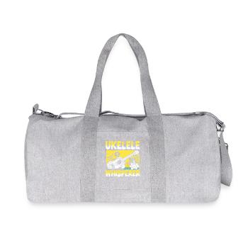 Hawaiian Ukulele Uke Ukulele - Recycled Canvas Sports Bag by Stanley/Stella - heather grey - Front
