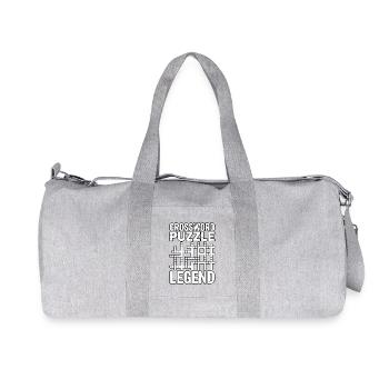 Cruciverbaliste de la légende des mots croisés - Sac de sport en toile recyclée Stanley/Stella - gris chiné - Devant