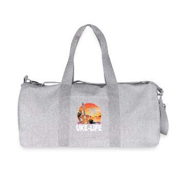 Vie au ukulélé hawaïen uke uke - Sac de sport en toile recyclée Stanley/Stella - gris chiné - Devant