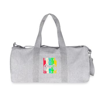 Niveau 30 terminé - Anniversaire du Gamer - Sac de sport en toile recyclée Stanley/Stella - gris chiné - Devant