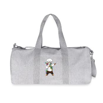 Drôle de cadeau de cuisine licorne cheficorne pour le chef d’appétit - Sac de sport en toile recyclée Stanley/Stella - gris chiné - Devant