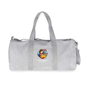 Basque Country in the Heart Pottok Basque Cake - Recycled Canvas Sports Bag by Stanley/Stella - heather grey - Front