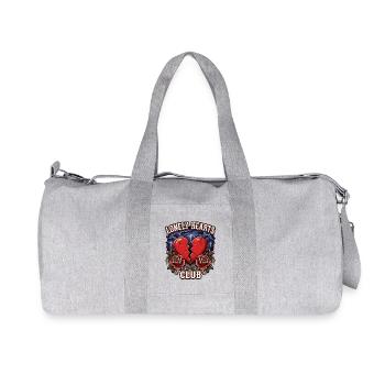 Club des Cœurs Solitaires – Tatouage Cœur Brisé - Sac de sport en toile recyclée Stanley/Stella - gris chiné - Devant