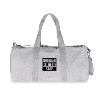 Le Groenland n’est pas à vendre - Sac de sport en toile recyclée Stanley/Stella - gris chiné - Devant