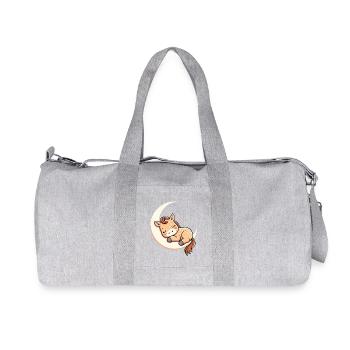 Rêve câlin du Moon Pony - Sac de sport en toile recyclée Stanley/Stella - gris chiné - Devant