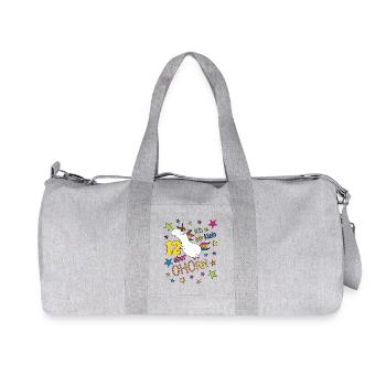 12 Jahre Mädchen Einhorn Ich bin klein aber ohorn - Recycelte Canvas-Sporttasche von Stanley/Stella - Grau meliert - Vorne