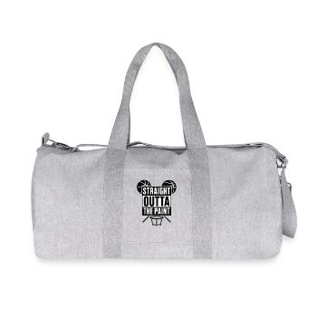 Straight Outta The Paint Basketball Sport - Recycled Canvas Sports Bag by Stanley/Stella - heather grey - Front