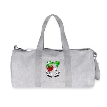 67 Soccer Meme 67 T Shirt, Soccer 67 Football - Recycled Canvas Sports Bag by Stanley/Stella - heather grey - Front