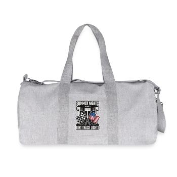 Summer Nights And Dirt Track Lights - Recycled Canvas Sports Bag by Stanley/Stella - heather grey - Front
