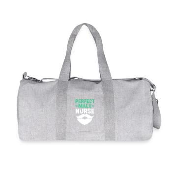 Nurse Hospital Nurse Gift - Recycled Canvas Sports Bag by Stanley/Stella - heather grey - Front