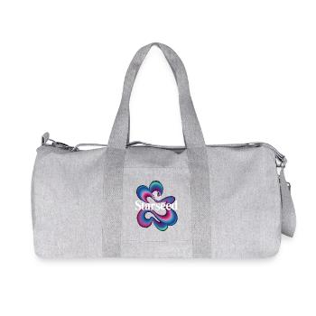 Starseed Color Swirl Logo - Recycled Canvas Sports Bag by Stanley/Stella - heather grey - Front
