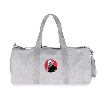 Crimson Zombie Silhouette - Recycelte Canvas-Sporttasche von Stanley/Stella - Grau meliert - Vorne