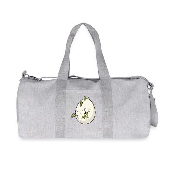 Cracked Egg Bloom Easter - Recycled Canvas Sports Bag by Stanley/Stella - heather grey - Front