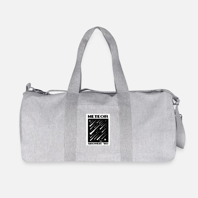 Meteor Shower 80er Retro-Druck - Recycelte Canvas-Sporttasche von Stanley/Stella - Grau meliert