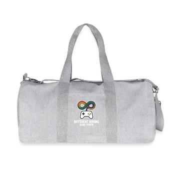 Different Wiring Same Power Gaming Motiv - Recycled Canvas Sports Bag by Stanley/Stella - heather grey - Front