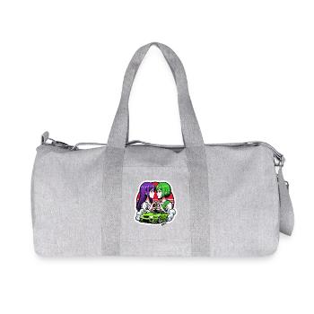 Duo néon : Heart Car Drift - Sac de sport en toile recyclée Stanley/Stella - gris chiné - Devant