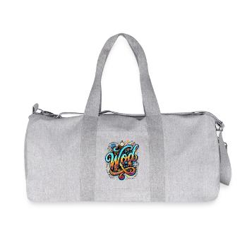 WOD Fitness Bodybuilding Workout Cross-Sport Gym - Recycelte Canvas-Sporttasche von Stanley/Stella - Grau meliert - Vorne