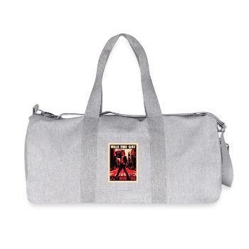 Marche rétro Boombox de NyC 85 - Sac de sport en toile recyclée Stanley/Stella - gris chiné - Devant