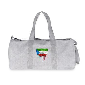 Drapeau de Guinée équatoriale dans l’art en goutte - Sac de sport en toile recyclée Stanley/Stella - gris chiné - Devant