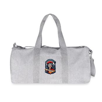 Delulu Clown Banner - Recycled Canvas Sports Bag by Stanley/Stella - heather grey - Front