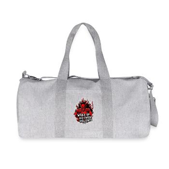 Demon Fury Wake Up and Choose Violence - Recycled Canvas Sports Bag by Stanley/Stella - heather grey - Front