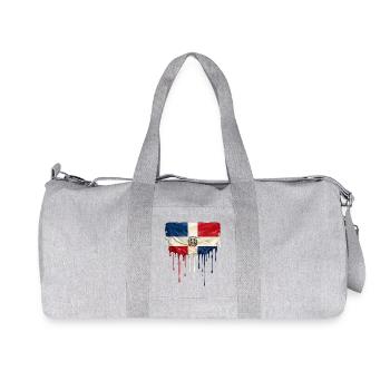 Dominican Dripping Flag - Recycled Canvas Sports Bag by Stanley/Stella - heather grey - Front