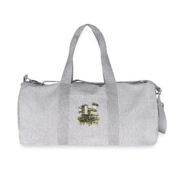Urban Jungle Modern House - Recycelte Canvas-Sporttasche von Stanley/Stella - Grau meliert - Vorne