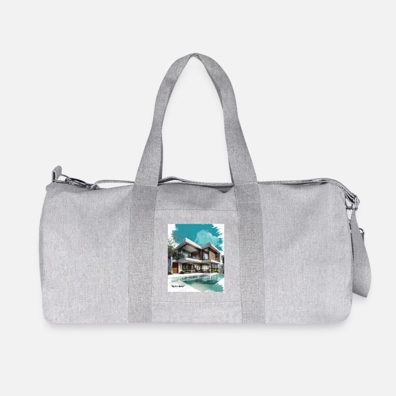 Ex' moderne Villa am Pool - Recycelte Canvas-Sporttasche von Stanley/Stella - Grau meliert