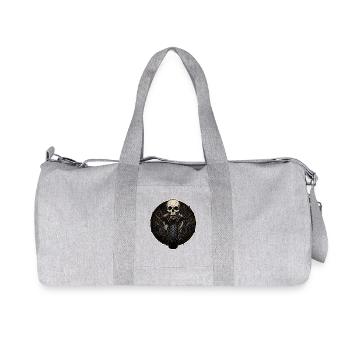 Moto Biker V-Twin Moteur Skull Skull Rocker - Sac de sport en toile recyclée Stanley/Stella - gris chiné - Devant