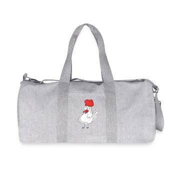 Mignonnes poules poules - Sac de sport en toile recyclée Stanley/Stella - gris chiné - Devant