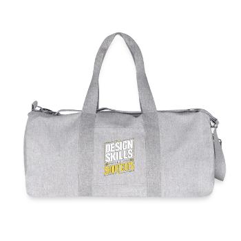Éducateur designer Compétences en design Éducateur créatif - Sac de sport en toile recyclée Stanley/Stella - gris chiné - Devant