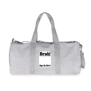 Last Day of School Shirt Sign My Shirt - Recycled Canvas Sports Bag by Stanley/Stella - heather grey - Front